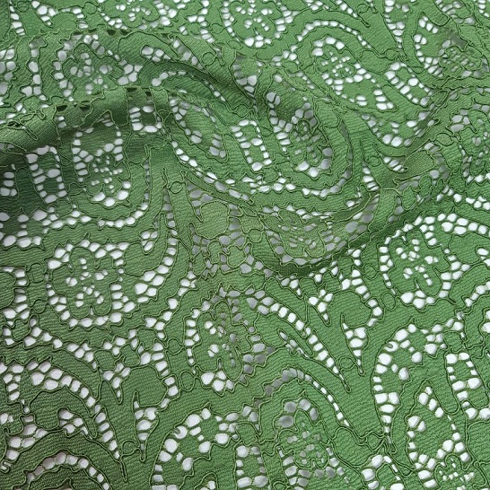 پارچه دانتل مونیکا رنگ سبز 